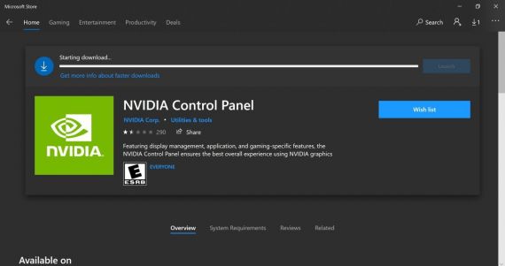 Sửa lỗi không mở được NVIDIA Control Panel