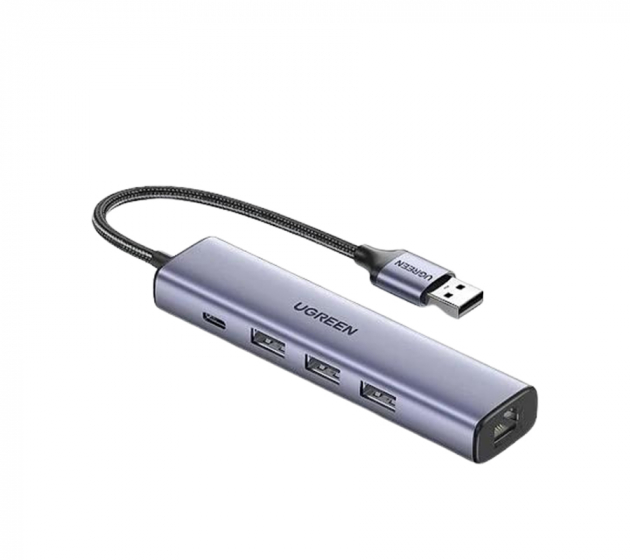 Bộ Chia USB 3.0 ra 3 cổng USB 3.0 + Lan Gigabit 1000Mbps Ugreen 20915