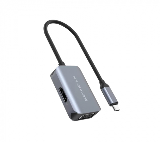 Cáp Chuyển HyperDrive USB-C Sang HDMI/VGA 4K 2 in 1 (HDC2HV)